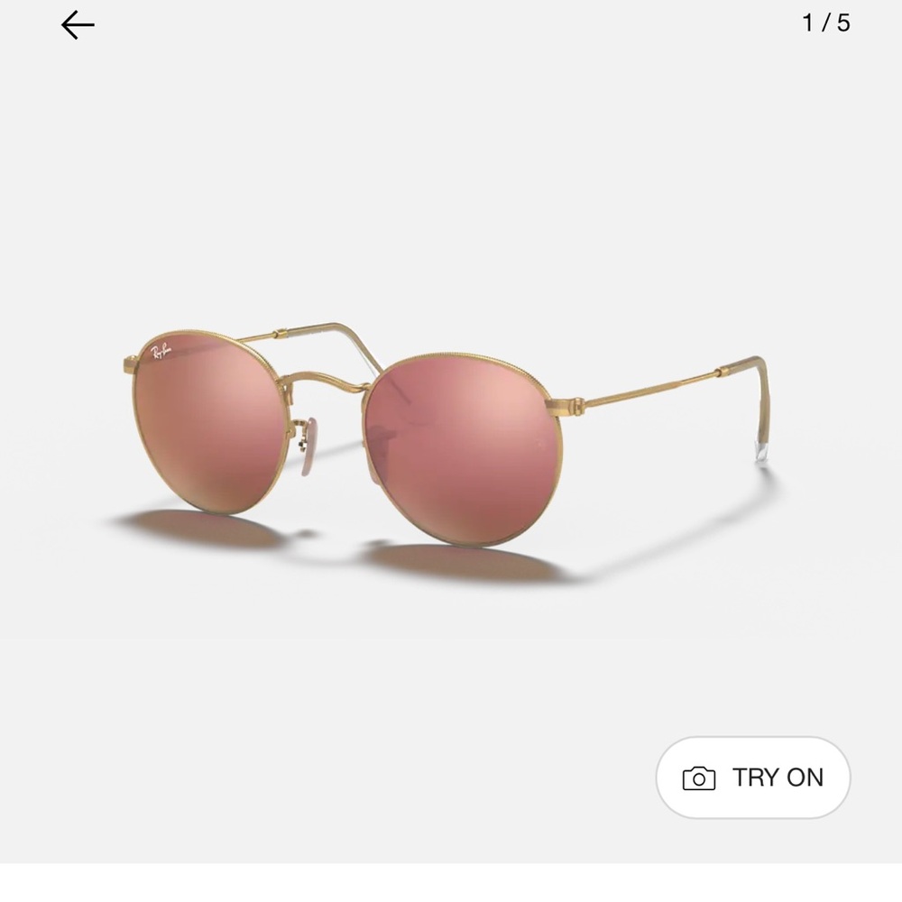 Pink Ray Ban Round Sunglasses
